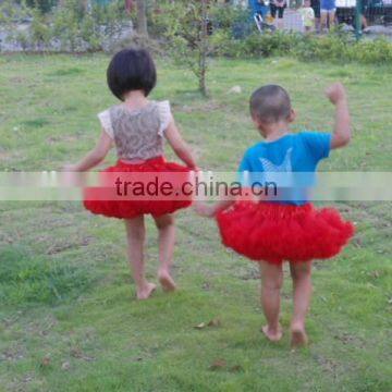 Persnickety Littli Girls Boutique Pettiskirt Suit Seersucker Overalls Baby Girls Ballet Skirt Chiffon Ruffle Fluffy Tutu Skirt photo-4