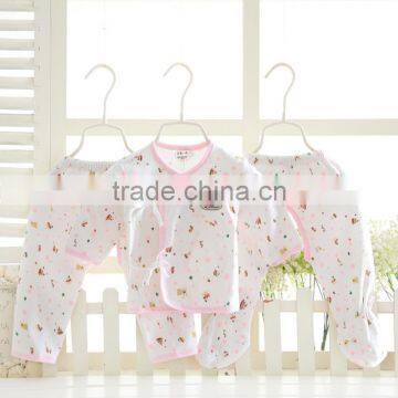Wholesales Spring Autumn Cotton Printing Baby Clothes Set Wear photo-4