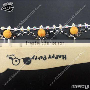 Best Seller 2015 Crystal Cup Chain Rhinestone Trimming For Dress Bags Garment Necklace photo-2