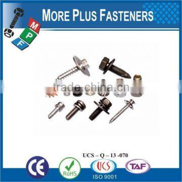 Taiwan Stainless Steel Copper Brass Aluminum Square Washer Hex Head Sem Screw photo-5