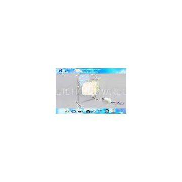 Household Dual Rod Coat and Garment Laundry Rack / Modern Clothing Hanger Stand
