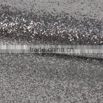Factory Supply Soft Handfeeling and Shinning Design Silver Glitter Fabric photo-3