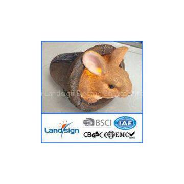 2014 new products landsign XLTD--610 all kinds of animals type Polyresin Garden Decoration Resin Statues Garden Solar Lights