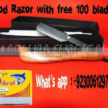 Barber Razors With 100 Shark Super Stainless Straight Edge Barber Razor Blades for Professional Barber Razors photo-4