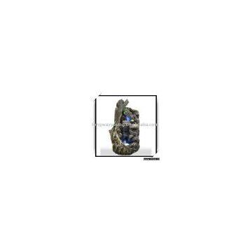 Rockery fountain with LED