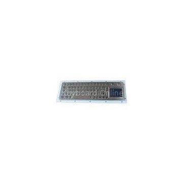 long stroke touchpad kiosk metal keyboard with panel mounting