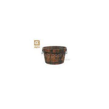 Nordic Wooden Barrel Planter / Flower Planter For Outdoor Garden Or faimily Courtyard