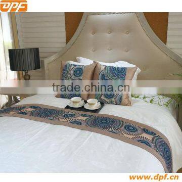 100%polyester Hotel cushion bed spread bed runner bed scarf 91
