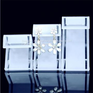 Beauty Earring Stand Counter Top Jewelry Display Acrylic Vertical Display Stand