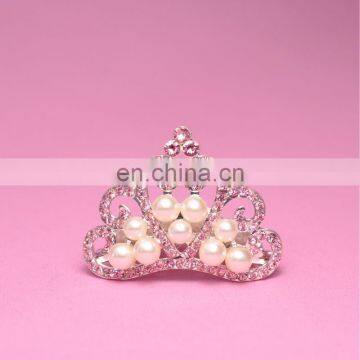 Baby Tiara, Crystal & Pearl Tiara , Princess Tiara, , Newborn Infant Toddler Child Girls Accessiores QueenBaby