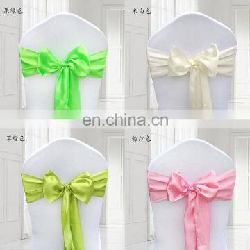 Hot Style Wedding Reception Decoration Bow Chair Sashes Satin photo-5