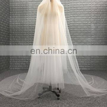 China Manufacture Wholesale Cheap Two Layers Soft Tulle Fabric Long Bridal Wedding Veil photo-2