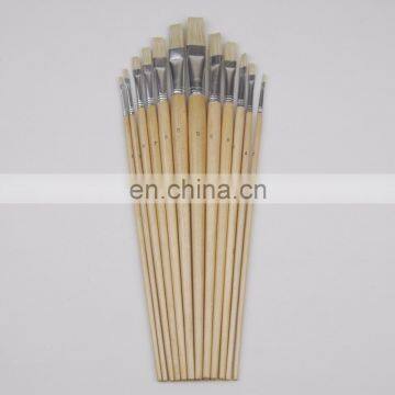 Long Wooden Handle Artist Bristle Paint Brushes