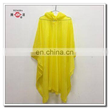 reusable PVC rain poncho