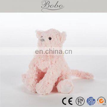 New design pink color cute cat plush toy gifts