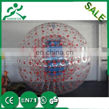 hot sale transparence pvc inflatable body zorb balls for 2.6m/2.8m