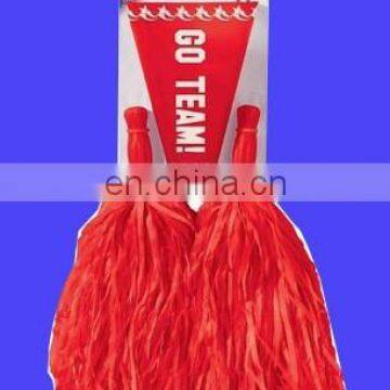 New Cheerleader red Pom-Poms and Megaphone Set