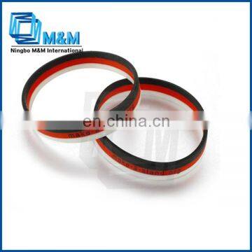 Three Color Stripe Silicone Power Energy Bracelet