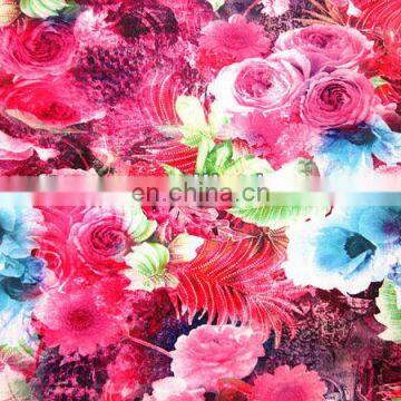 Digital Printed Silk Satin Georgette Fabric photo-3