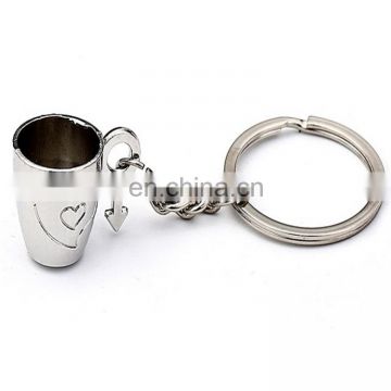 Custom cup keychain metal zinc alloy key chain