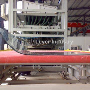 J Shape Bending Glass Tempering Furnace for freezer glass