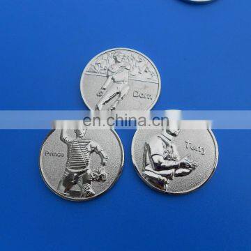 Shinning Silver Coop Baseball Game 3D Metal Coin