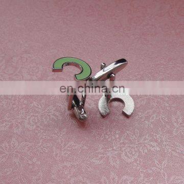 Fashion Mens for gifts Cufflinks, Letter C Enamel luxurious commercial Cufflinks