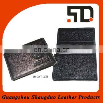 Realiable Quality Genuine Leather Wire Holder for Business Card