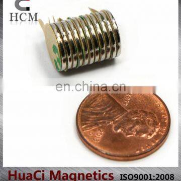 N50 Neodymium disc magnet with strong 3M self-adhesive