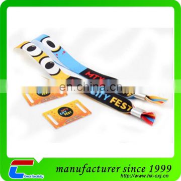 customized logo polyester passive rfid wristband for event