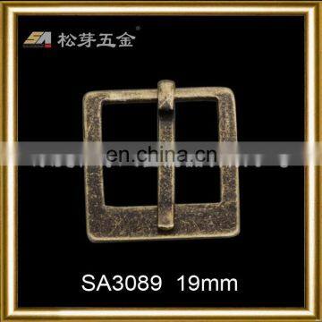 Creative new coming square antique brass pin buckle