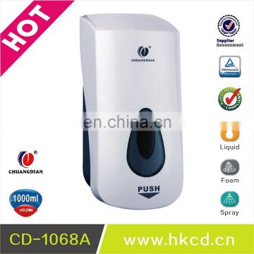 1000ml wall mounted manual hospital Hand Sanitizer Dispenser with foam/liquid/spray pumpCD-1068A