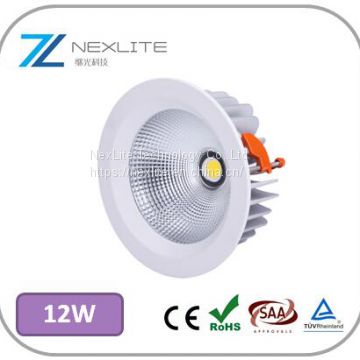 12w led ceiling lights cree cob led downlight cutout 98mm 5 years warranty led shop lights