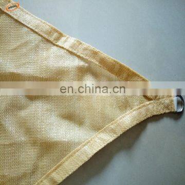 Popular beige color 180gsm sun shade sail or sun shadow sails with cheap price