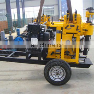 HW Deep portable water well drilling machine price trailer mounted water well drilling rig