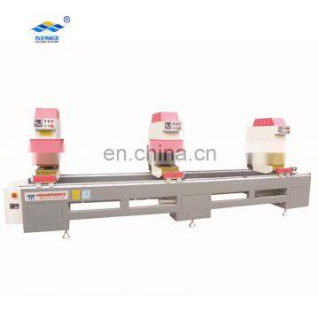 SHWA3-100*3500 PVC window and door profile machine Three head internal external both seamless