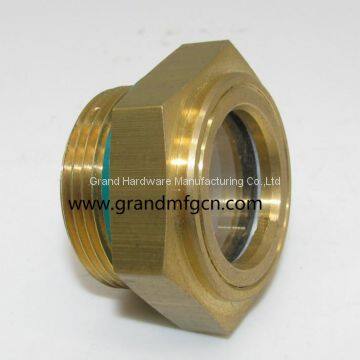 Brass Oil Level Glass Sights for Pumps BSP Pipe Thread 3/4 Inch