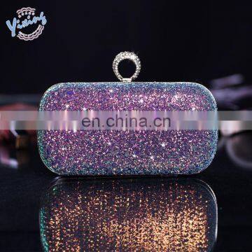 2020 Latest Design Womens Sexy Colorful Paillette Bling Hardcase Ladies EVA Evening Clutch Handbag photo-7