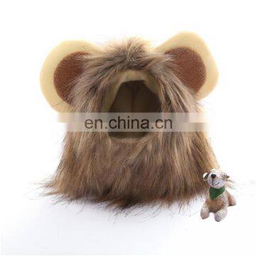 Pet Costume Lion Mane Wig for Dog Cat Halloween Dress Up With Ears photo-6