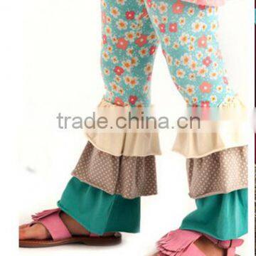 2014 Hot Sale! Cheap Baby Girl's Cotton Pants For Kids Ruffle Pants Girls Ruffle Leggings Childrens Boutique Clothing photo-3