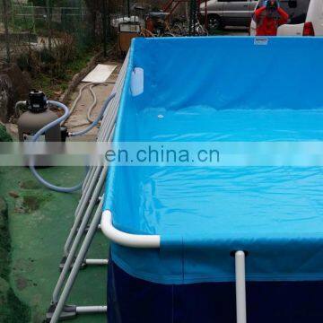 Commercial PVC Portable Rectangular Metal Swimming Water Pools Stainless Steel Swimming Pool Fittings