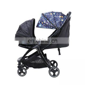 One hand fold lightweight baby pram stroller pushchairs and prams