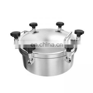 Sanitary Stainless Steel Round Pressure Manway Tank Manhole Cover photo-2
