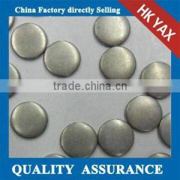 Y1230 Matte round iron on brass studs;top quality heat transfer metal studs;cheap price iron on metal studs