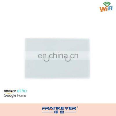 Frankever 2 Gang Smart Wifi Controlled Light Switch photo-3