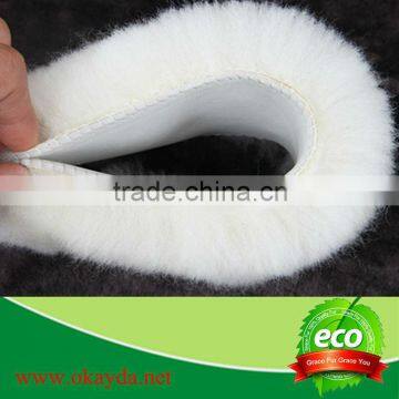 Natural sheepskin wool shoe insoles