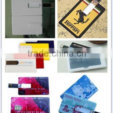 Promotional gift business card usb flash drive with customized logo