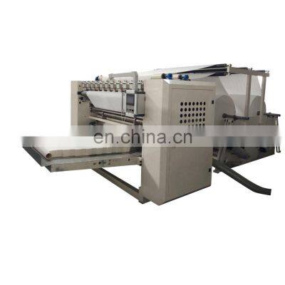 Automatic facial tissue paper folding machine