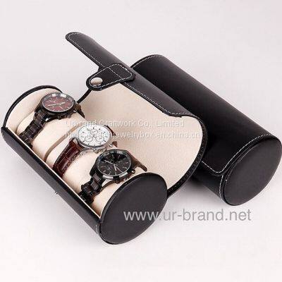 Wholesale Luxury Mens Black Pu Watch Box/Watch Packaging Box For Gift Storage