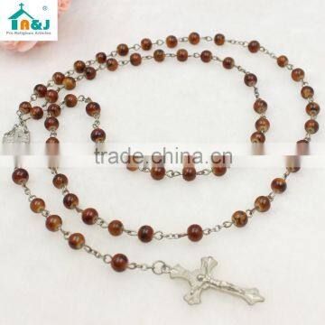 Catholic Glass Beads Rosary With Different Colors